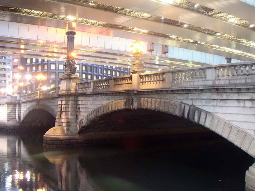 Nihonbashi bridge & the zero-kilometre marker